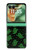 S4087 Cute Green Ghost Cartoon Pattern Case For Motorola Razr 70+,60+, Razr+ (2026, 2025, 2024)