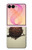 S0360 Coffee Owl Case For Samsung Galaxy Z Flip 8