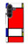 S0157 Composition Red Blue Yellow Case For Samsung Galaxy Z Fold 8 Ultra