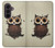 S0360 Coffee Owl Case For Samsung Galaxy Z Fold 8 Ultra