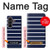 S2767 Navy White Striped Case For Samsung Galaxy Z Fold 8 Ultra