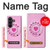 S2847 Pink Retro Rotary Phone Case For Samsung Galaxy Z Fold 8 Ultra