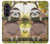 S3138 Cute Baby Sloth Paint Case For Samsung Galaxy Z Fold 8 Ultra