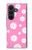 S3500 Pink Floral Pattern Case For Samsung Galaxy Z Fold 8 Ultra