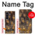 S3691 Gold Peacock Feather Case For Samsung Galaxy Z Fold 8 Ultra