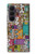 S3879 Retro Music Doodle Case For Samsung Galaxy Z Fold 8 Ultra