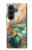 S3993 Green Marble Gold Veins Case For Samsung Galaxy Z Fold 8 Ultra