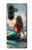 S4006 Oil Painting Mermaid Case For Samsung Galaxy Z Fold 8 Ultra
