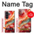 S4012 Red Marble Gold Veins Case For Samsung Galaxy Z Fold 8 Ultra
