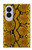 S3365 Yellow Python Skin Graphic Print Case For Samsung Galaxy Z Fold 8