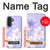 S2361 Purple White Flowers Case For Samsung Galaxy A27