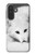 S2569 White Arctic Fox Case For Samsung Galaxy A27