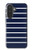 S2767 Navy White Striped Case For Samsung Galaxy A27