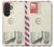 S3551 Vintage Airmail Envelope Art Case For Samsung Galaxy A27