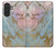 S3717 Rose Gold Blue Pastel Marble Graphic Printed Case For Samsung Galaxy A27