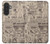 S3819 Retro Vintage Paper Case For Samsung Galaxy A27