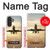 S3837 Airplane Take off Sunrise Case For Samsung Galaxy A27