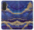 S3906 Navy Blue Purple Marble Case For Samsung Galaxy A27