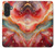 S4012 Red Marble Gold Veins Case For Samsung Galaxy A27