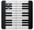 S3078 Black and White Piano Keyboard Case For LG G6