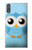 S3029 Cute Blue Owl Case For Sony Xperia XZ