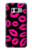 S2933 Pink Lips Kisses on Black Case For Samsung Galaxy S8 Plus