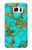 S2688 Aqua Copper Turquoise Gemstone Graphic Case For Samsung Galaxy S7