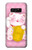 S3025 Pink Maneki Neko Lucky Cat Case For Note 8 Samsung Galaxy Note8