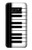 S3078 Black and White Piano Keyboard Case For Note 8 Samsung Galaxy Note8