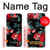 S3112 Rose Floral Pattern Black Case For Note 8 Samsung Galaxy Note8