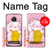 S3025 Pink Maneki Neko Lucky Cat Case For Motorola Moto E4