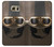 S2645 Vintage Brown Goggles Motorcycle Helmet Case For Samsung Galaxy S6