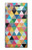 S3049 Triangles Vibrant Colors Case For Sony Xperia XZ1