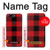 S2931 Red Buffalo Check Pattern Case For OnePlus 5T