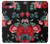 S3112 Rose Floral Pattern Black Case For OnePlus 5T