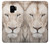S2399 White Lion Face Case For Samsung Galaxy S9
