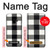 S2842 Black and White Buffalo Check Pattern Case For Samsung Galaxy S9