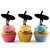 TA0021 Surfboard Man Silhouette Party Wedding Birthday Acrylic Cupcake Toppers Decor 10 pcs