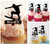 TA0022 Surfboard Silhouette Party Wedding Birthday Acrylic Cupcake Toppers Decor 10 pcs