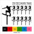 TA0022 Surfboard Silhouette Party Wedding Birthday Acrylic Cupcake Toppers Decor 10 pcs