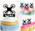 TA0051 Drone Silhouette Party Wedding Birthday Acrylic Cupcake Toppers Decor 10 pcs