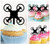TA0051 Drone Silhouette Party Wedding Birthday Acrylic Cupcake Toppers Decor 10 pcs