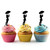 TA0060 Umbrella Lady Silhouette Party Wedding Birthday Acrylic Cupcake Toppers Decor 10 pcs