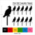 TA0096 Hawk Osprey Silhouette Party Wedding Birthday Acrylic Cupcake Toppers Decor 10 pcs