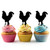 TA0125 Chicken Silhouette Party Wedding Birthday Acrylic Cupcake Toppers Decor 10 pcs