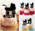 TA0130 Baby Stroller Silhouette Party Wedding Birthday Acrylic Cupcake Toppers Decor 10 pcs