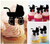 TA0130 Baby Stroller Silhouette Party Wedding Birthday Acrylic Cupcake Toppers Decor 10 pcs