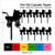 TA0130 Baby Stroller Silhouette Party Wedding Birthday Acrylic Cupcake Toppers Decor 10 pcs