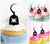 TA0154 Pirate Hook Arm Silhouette Party Wedding Birthday Acrylic Cupcake Toppers Decor 10 pcs