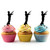 TA0170 Orchestra Conductor Silhouette Party Wedding Birthday Acrylic Cupcake Toppers Decor 10 pcs
